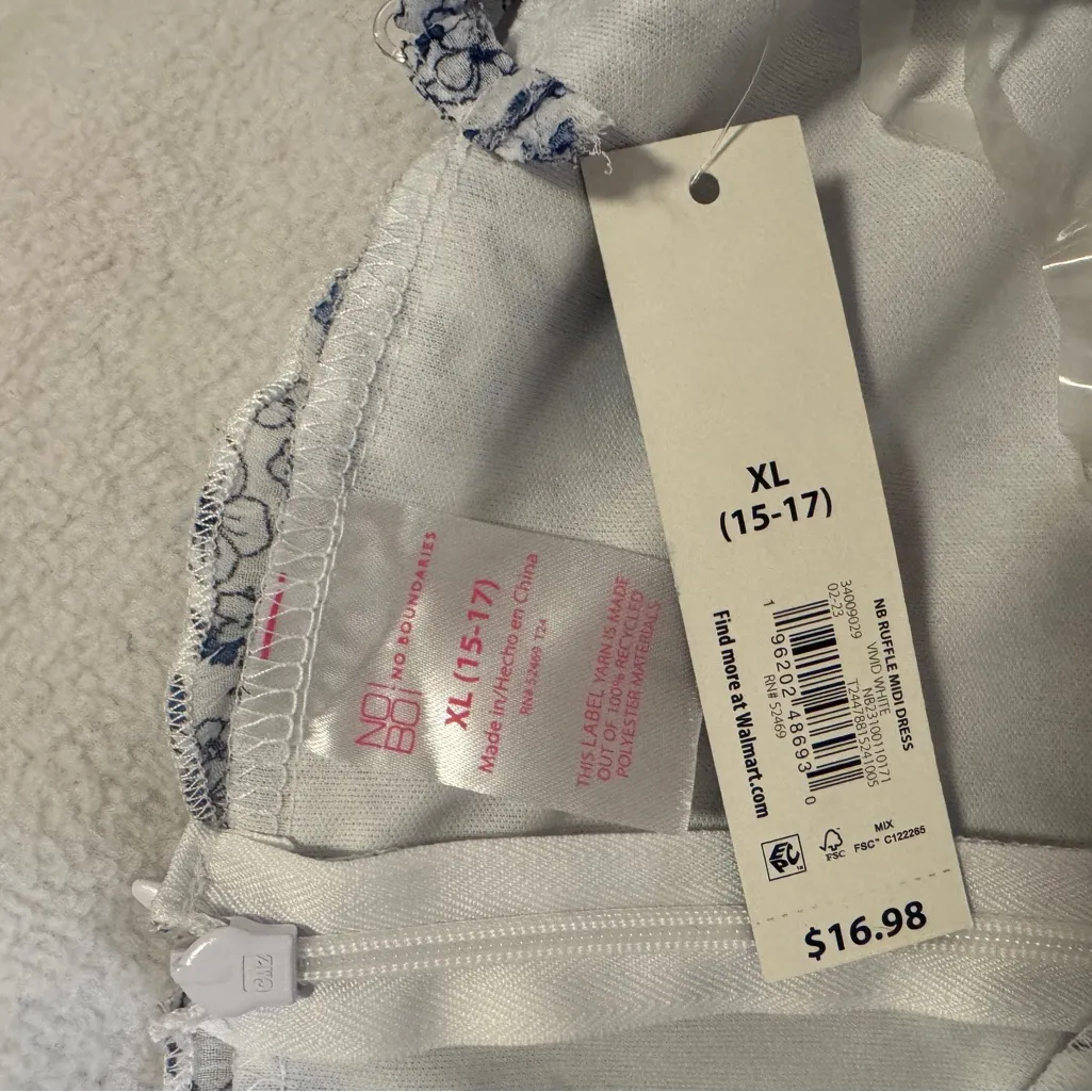 NWT No boundaries Floral Spaghetti Strap Dress - Image 3