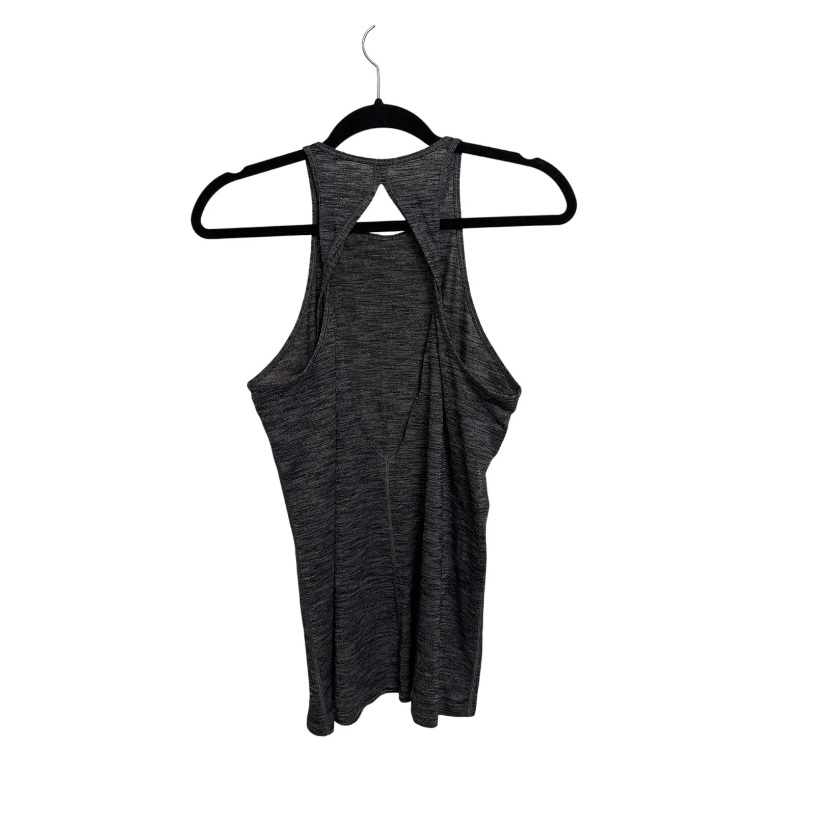 Lululemon Trapeze Twist Tank Womens 8 Heathered Gray Open Back Racerback Yoga - Image 2