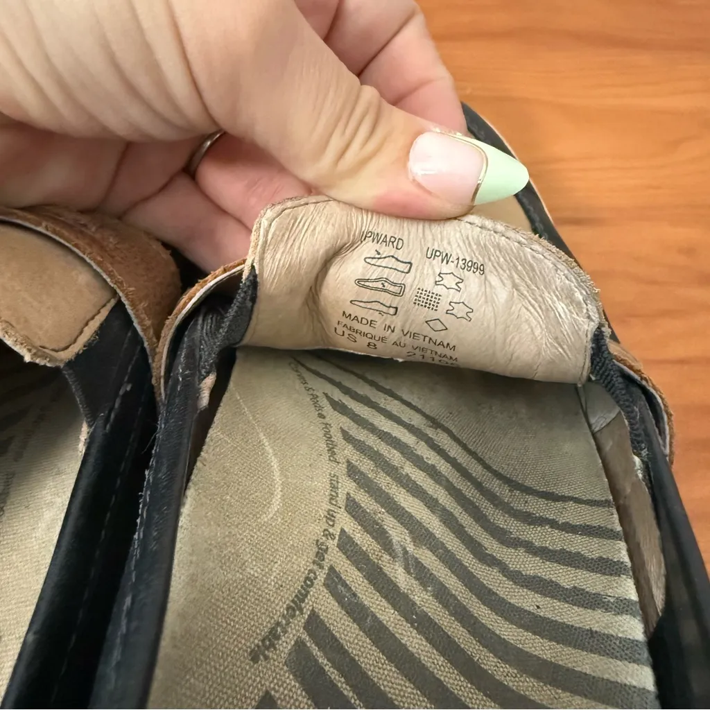 Taos Footwear Upward Women’s Penny Loafer Slip On Shoe Comfort Leather Tan Black Size 8 - Image 8