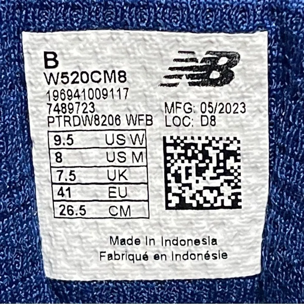 New Balance 520v8 Women's Blue Sneakers Size 9.5B - Image 5