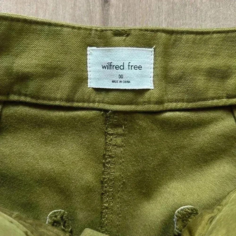 Aritzia Wilfred Free Green Cargo Carpenter Utility Pants Sz 00 - Image 3