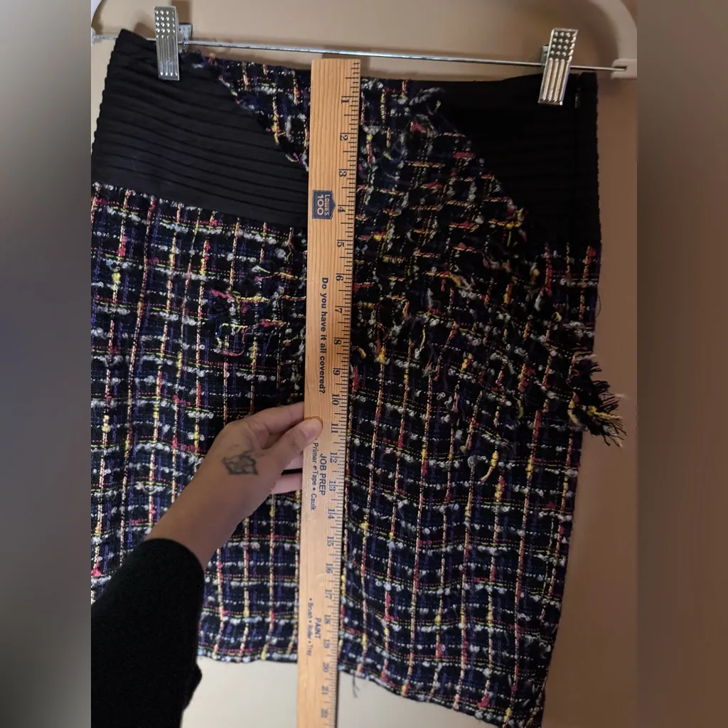 Tulle for Anthropologie Academia tweed pencil skirt size 2 - Image 10