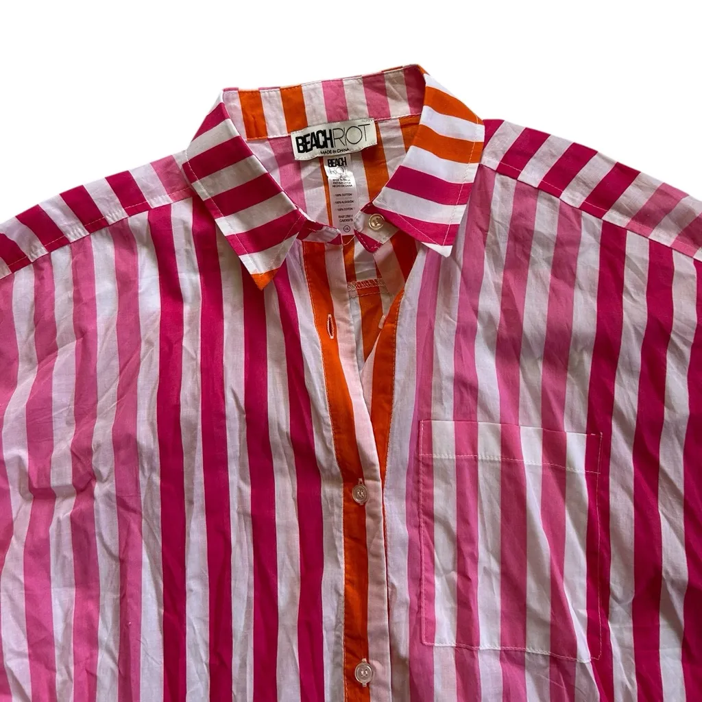 Beach Riot Alexa Top Sunset Stripes Swim Suit Coverup Size L/XL Beach Vacation - Image 7