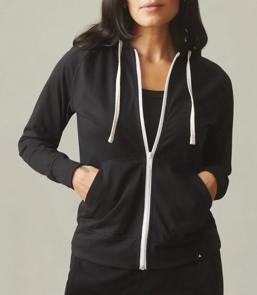 NWOT American Giant Lightweight Full Zip Hoodie M Black Casual Layering Basic Size M - Image 1