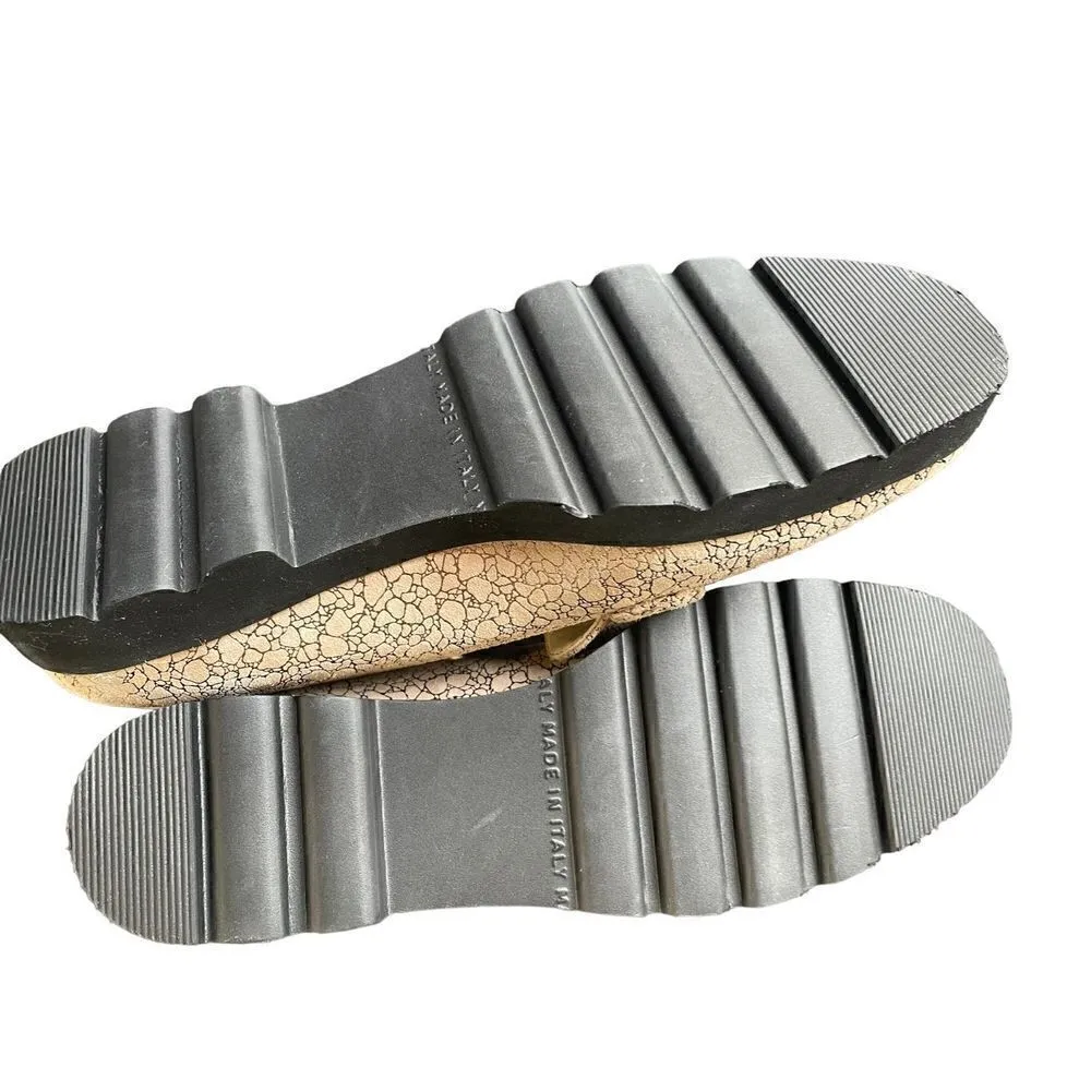 New $275 Amalfi Giuliano Loafer Tan Size 6.5 M Made In Italy Casual Flats slipon - Image 4