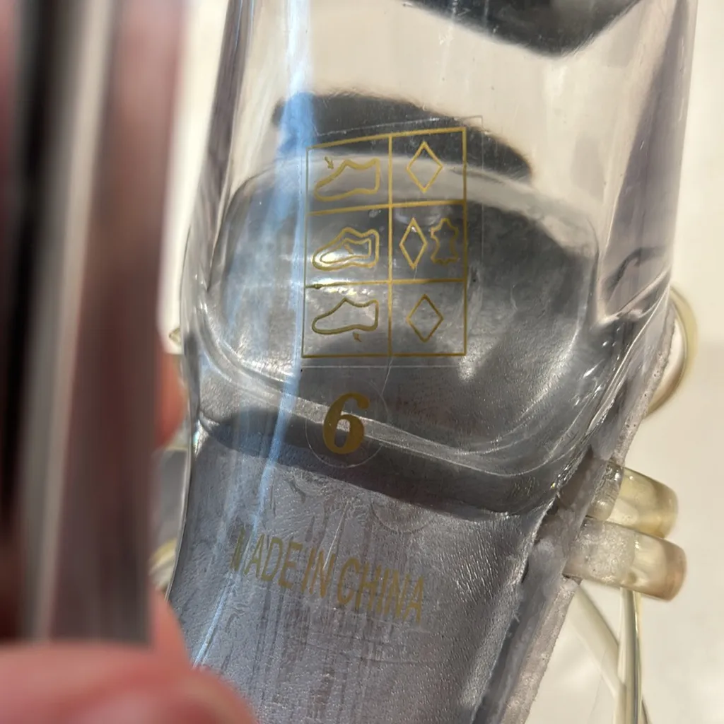 Ellie  Platform‎ Clear Strap Heels - Image 7