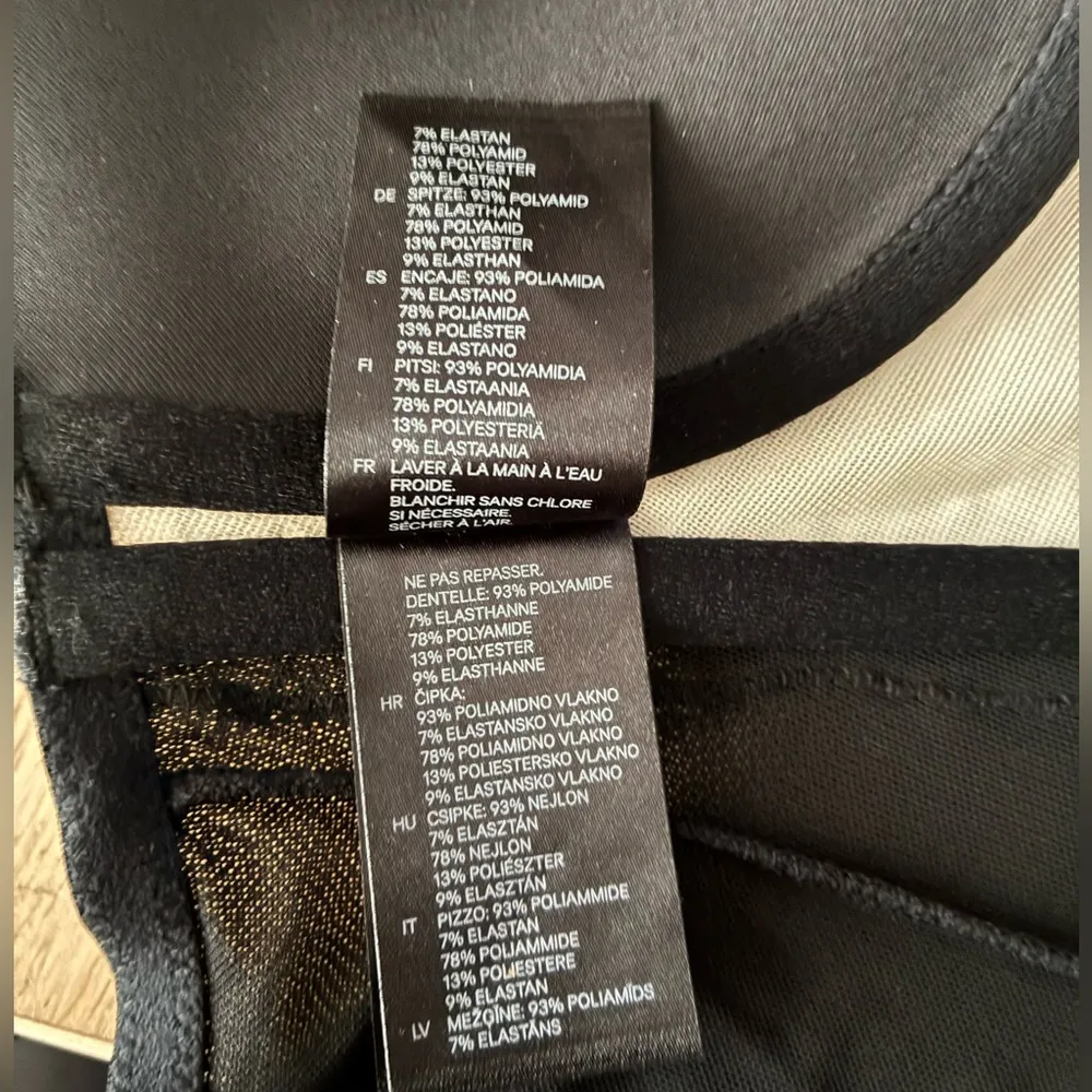 H&M Beaded Black Lace Bustier Bra Corset Top 6 - Image 13