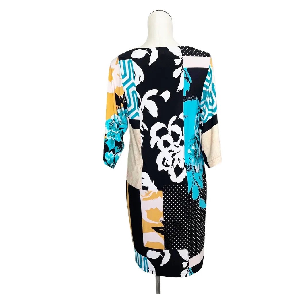 NWOT Chico’s MULTI-COLORED PRINTED KIMONO DRESS - Image 7