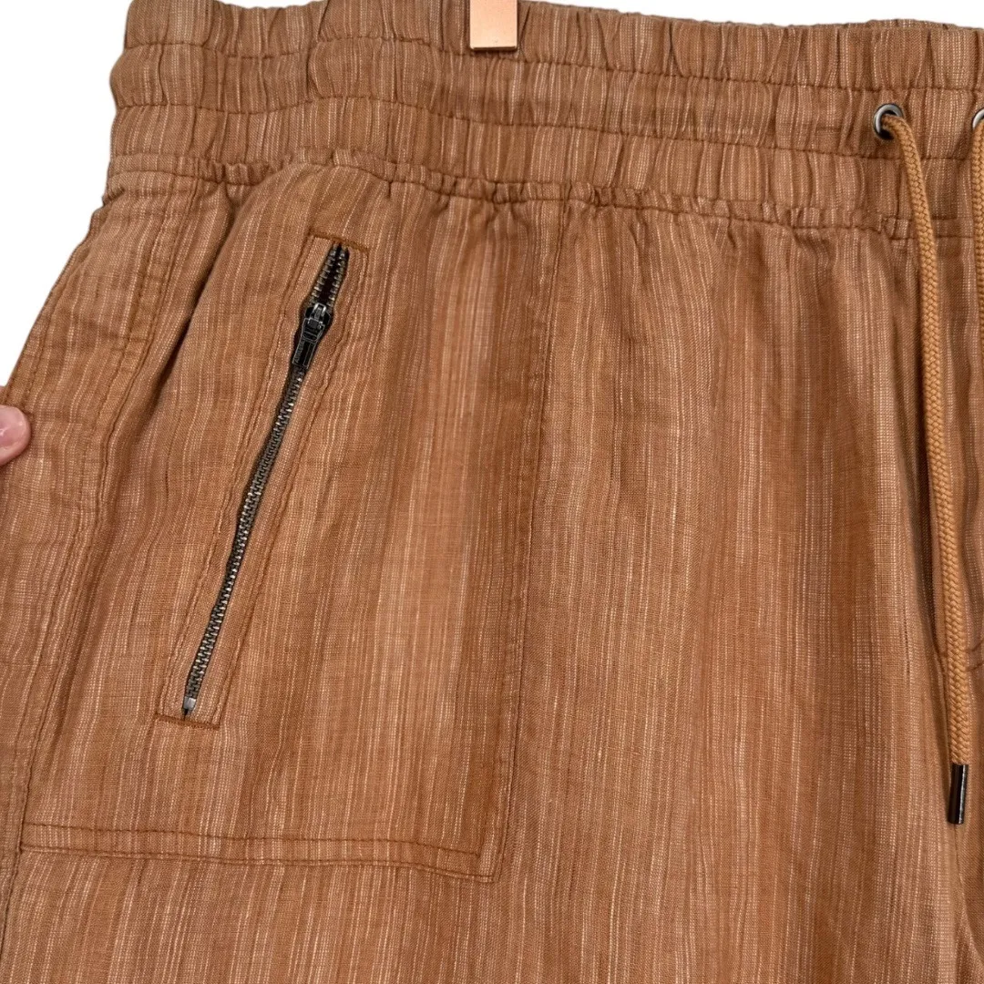 NWT Athleta Cabo Linen Textured Wide Leg Pants Rose Size 22 Vacation Resortwear - Image 8