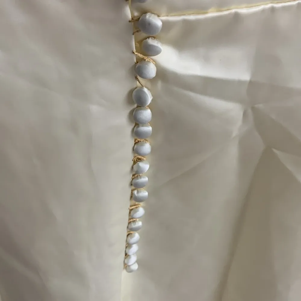 Vintage 1930’s/40’s Satin Handmade Wedding Dress with Buttons - Image 8