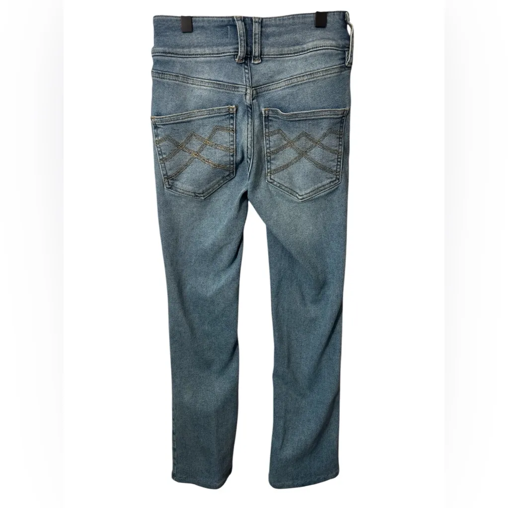 We The Free Jeans Women's junior 24 Slim Fit Bootcut Med Wash Blue Denim Boho - Image 2