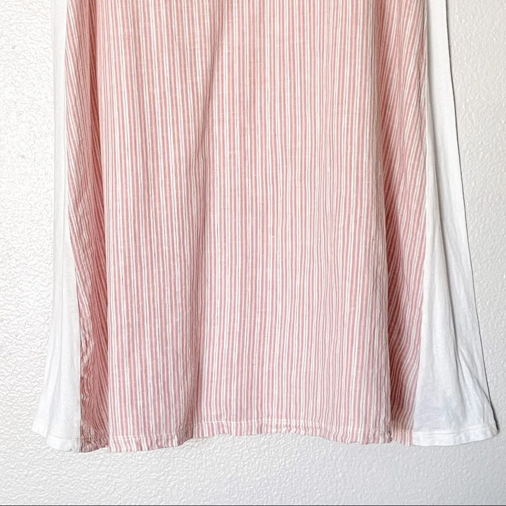 Johnny Was Pete & Greta Barbour Red Stripe Sleeveless Embroidered Shift Medium - Image 5