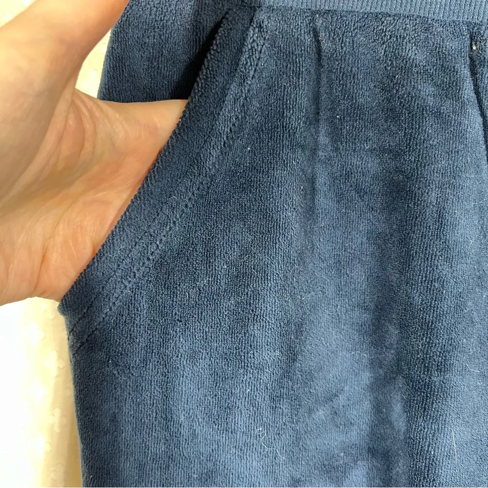 Marine Layer Blue Velour‎ High Rise Jogger Pants - Image 5