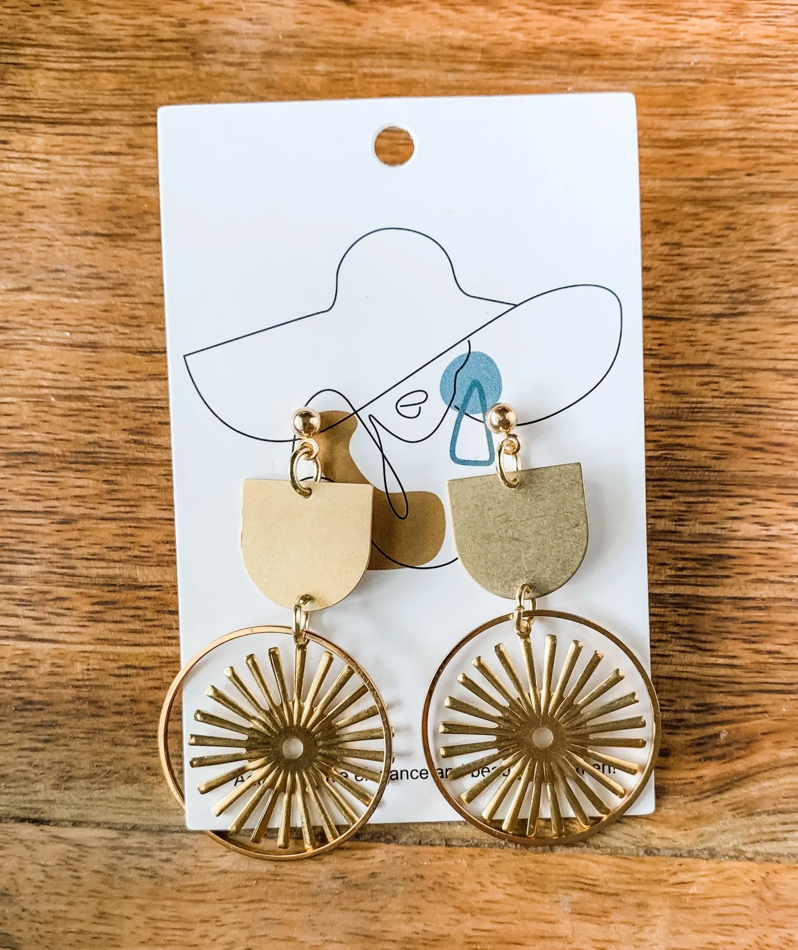 Brass Circle Starburst  - Image 2