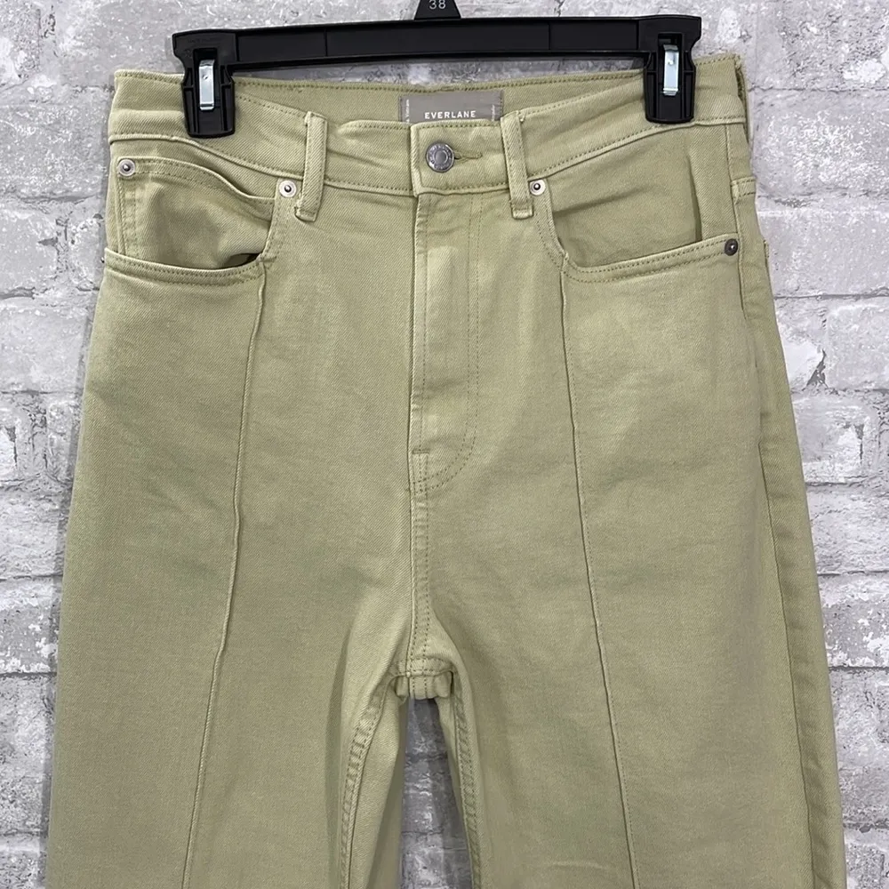 Everlane The Way High Jean in Green Tea - Image 3