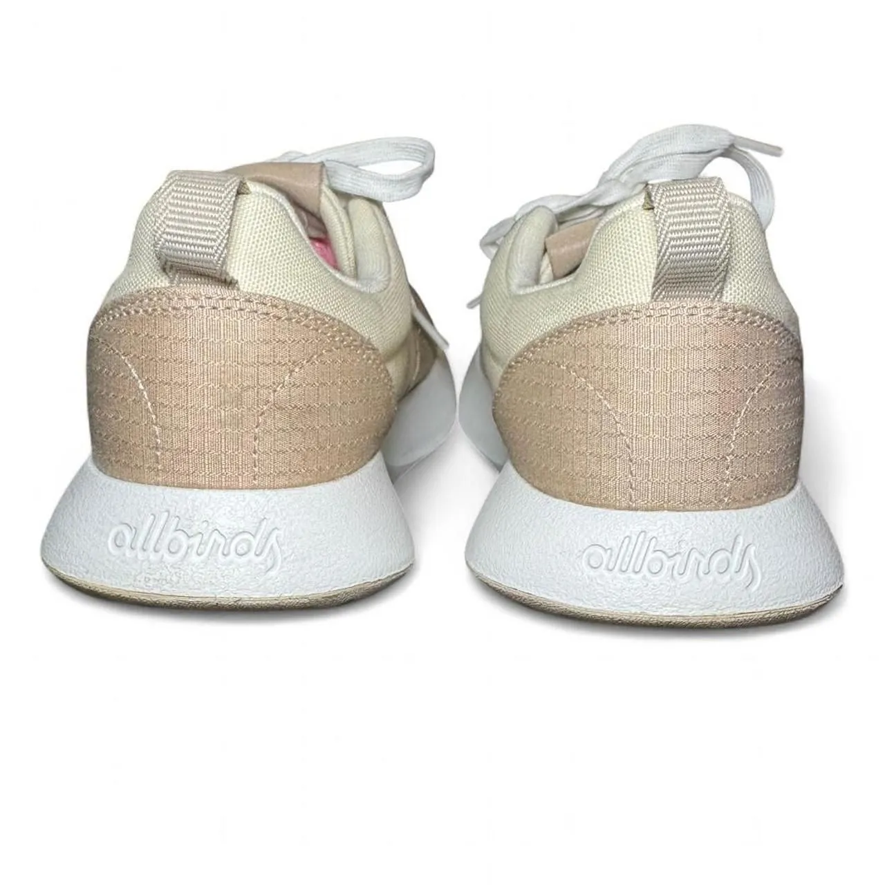 Allbirds Women’s Tree Runners Sneakers Size 9 – Cream & Tan Sustainable Shoes - Image 4
