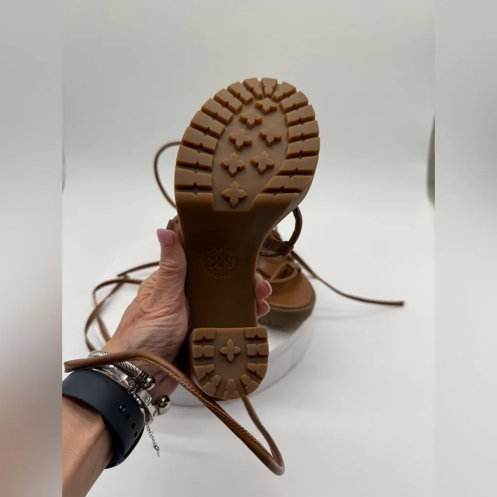 New! Michael Kors Vero Leather Platform Sandal‎ Sz 7.5 $195 - Image 5