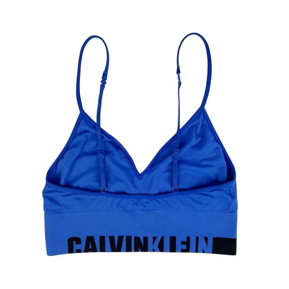 Calvin Klein Bright Blue Microfiber Bralette Multi Way Size Small - Image 4