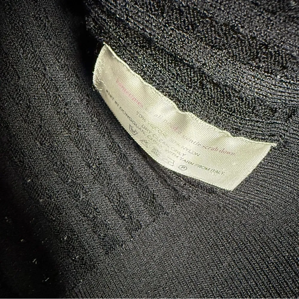 MM. Lafleur Black Cable Women's Cardigan Sweater Size Large - Image 4