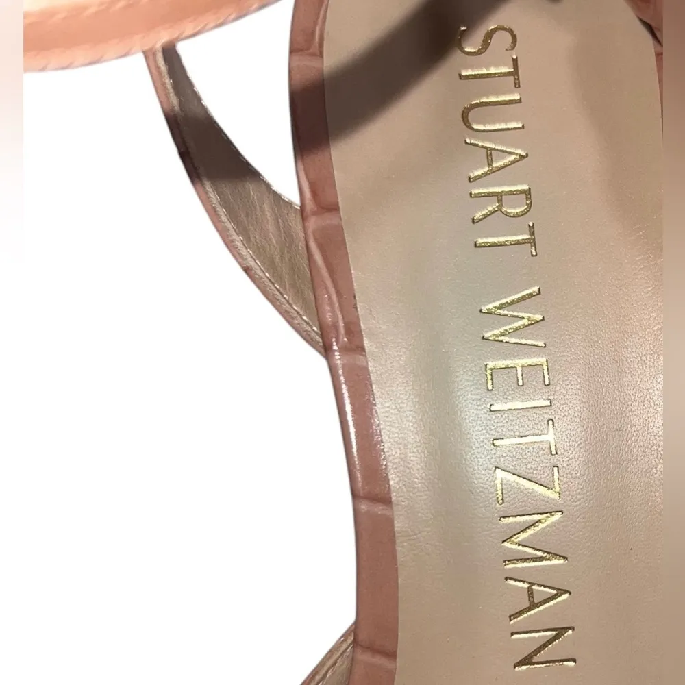 NEW NIB  Barelythere 50 Pump In Toast Printed Soft Croc - Image 13