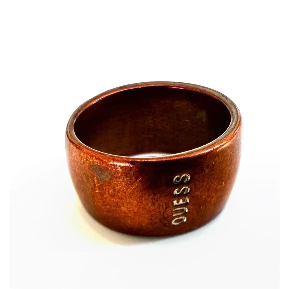 Guess copper wide band ring - Image 5