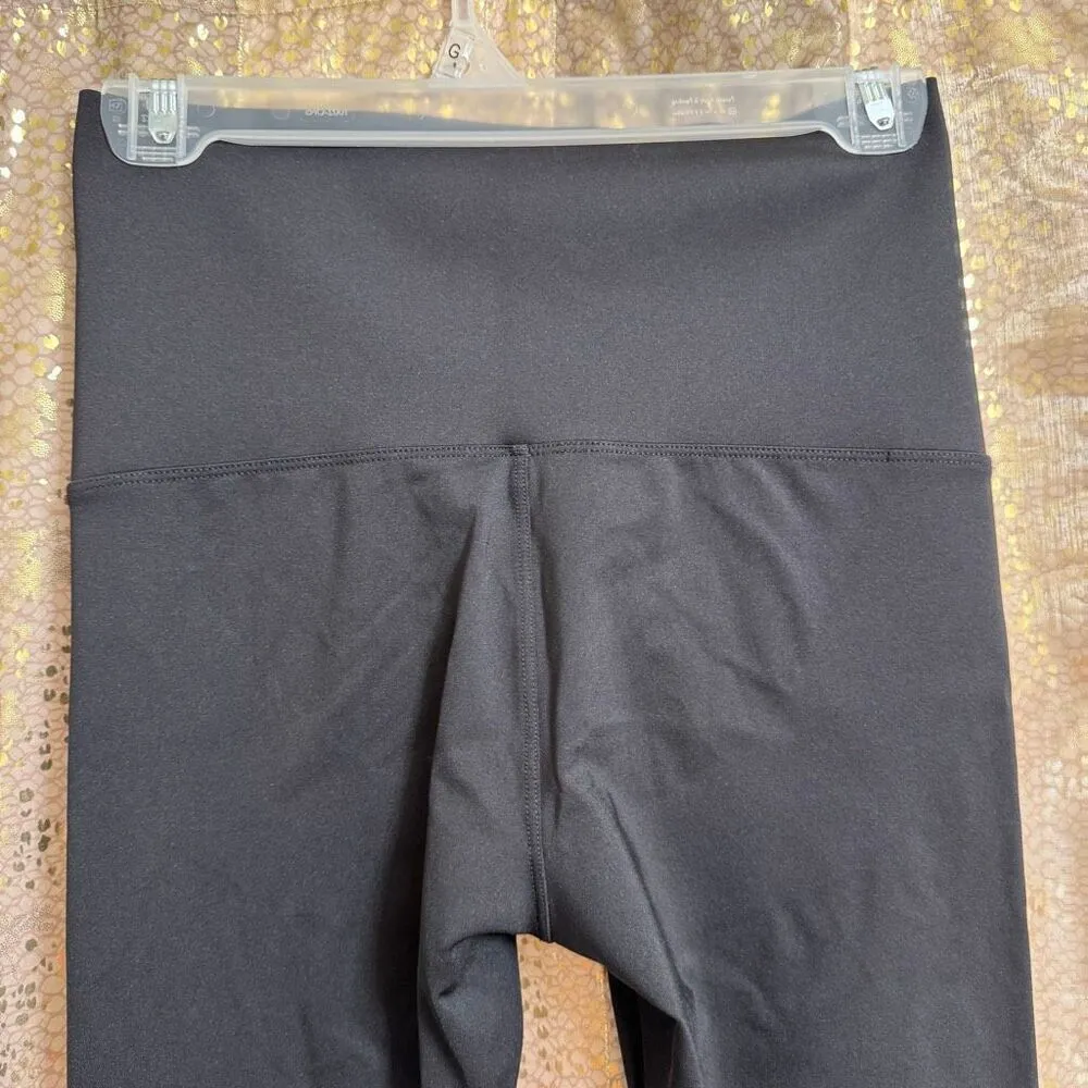 Black Tummy Control Shapewear Spandex Stretchy High Waisted Leggings Large Black - Image 6