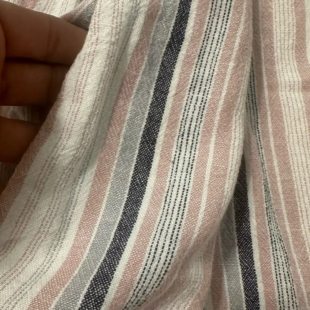 Briggs New York Linen Blend Purple Sheath Dress Sleeveless With Pockets - Image 4