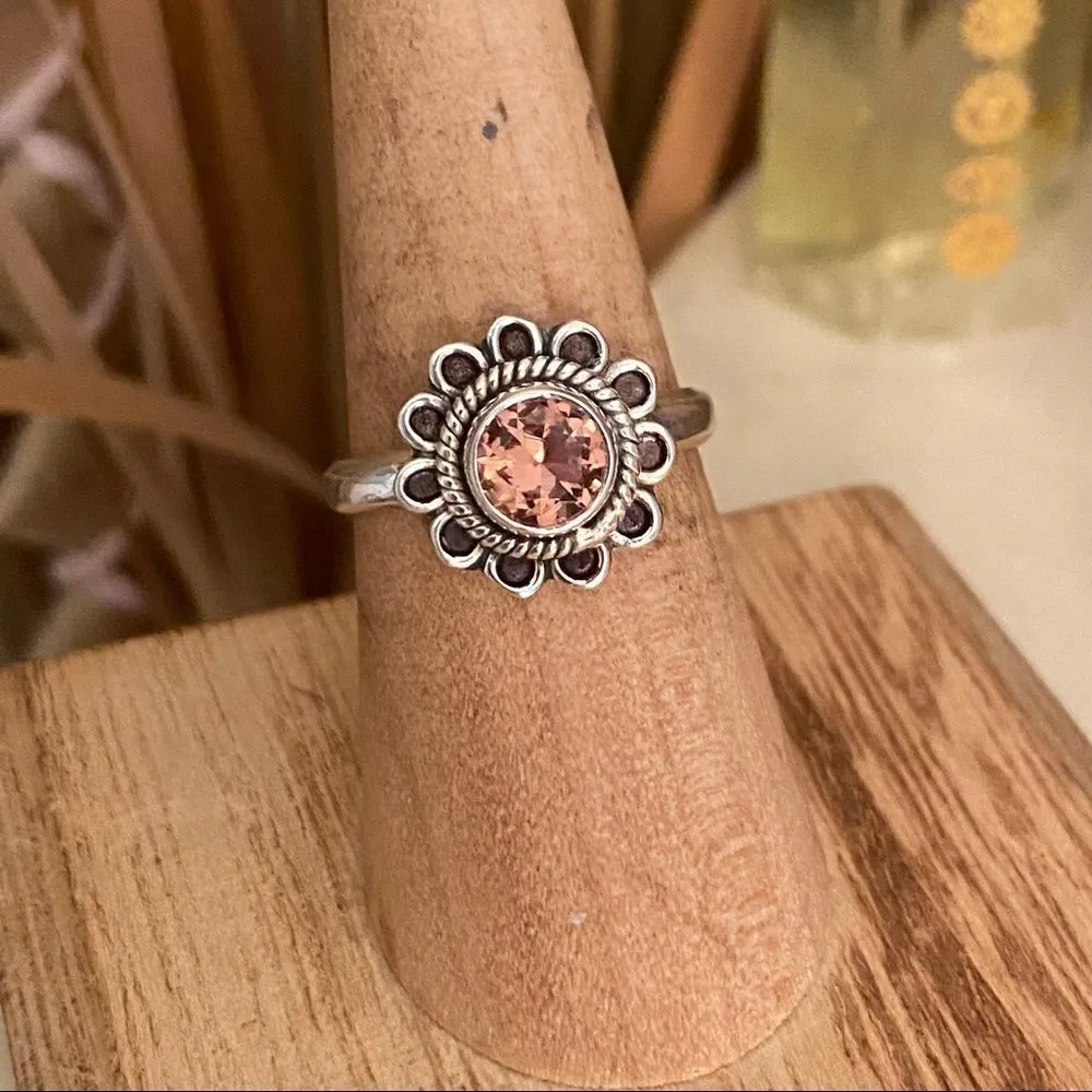 Zandrite Color Change Solid Sterling Silver Ring Size 6 - Image 3