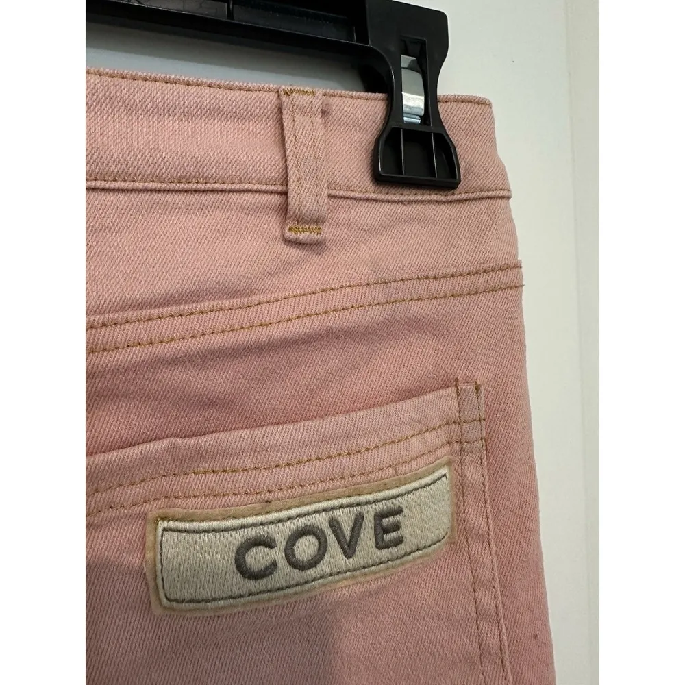 Spell & The Gypsy Collective Pink Flare Pants Size Small Boho Embroidered "Cove" - Image 7