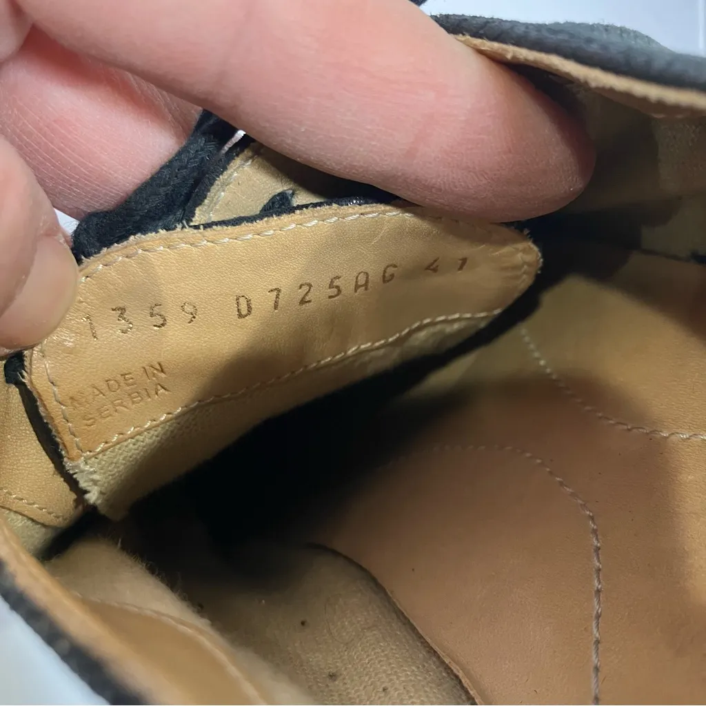 Geox‎ Respira dark navy blue oxford derby wingtip shoes women’s size 41 leather - Image 6