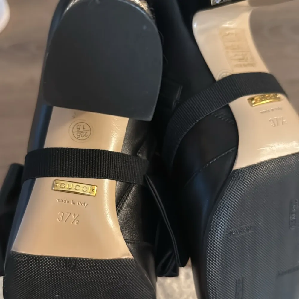 New gucci black rhinestone embellished gold block heel now heeled ankle boots - Image 12