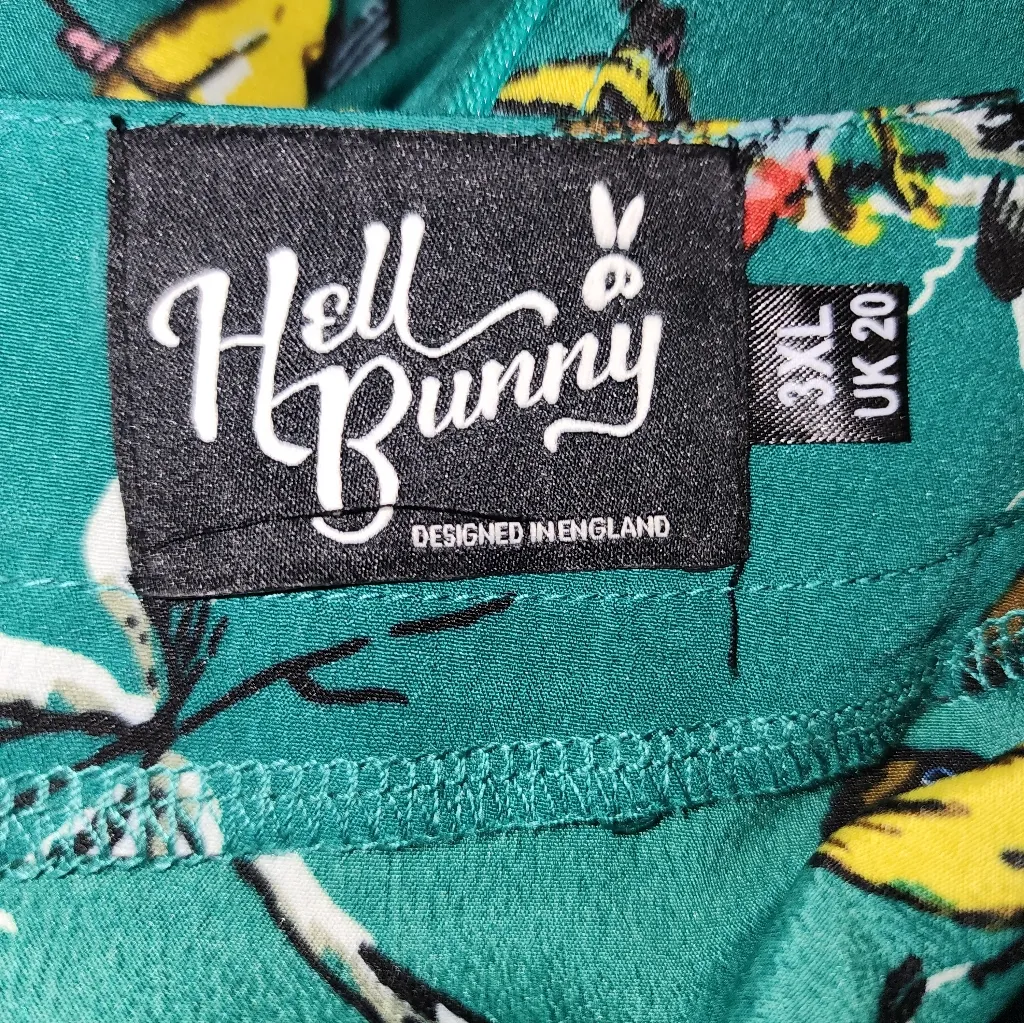 Hell Bunny Short Sleeve Dress Size 3XL - Image 3