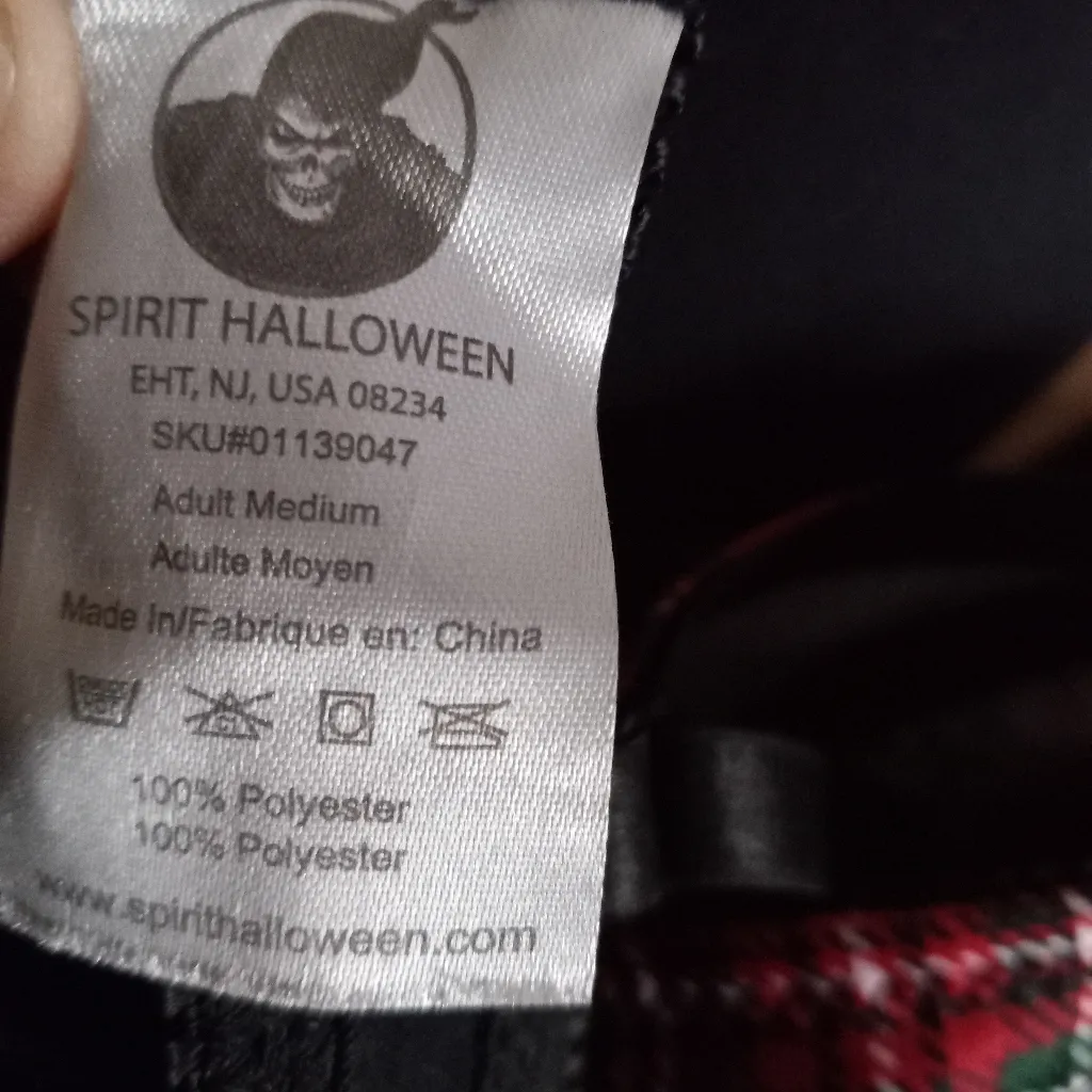 Spirit Halloween M Scottie Girl Crested Red Plaid Underwire Bra Costume - Image 5