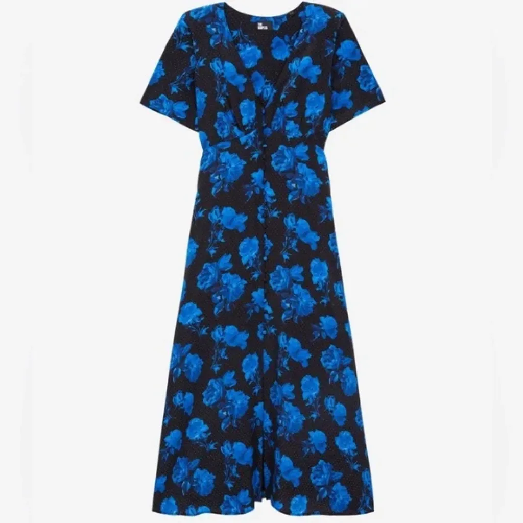 The Kooples NWT 100% Silk Midi Dress - Image 8