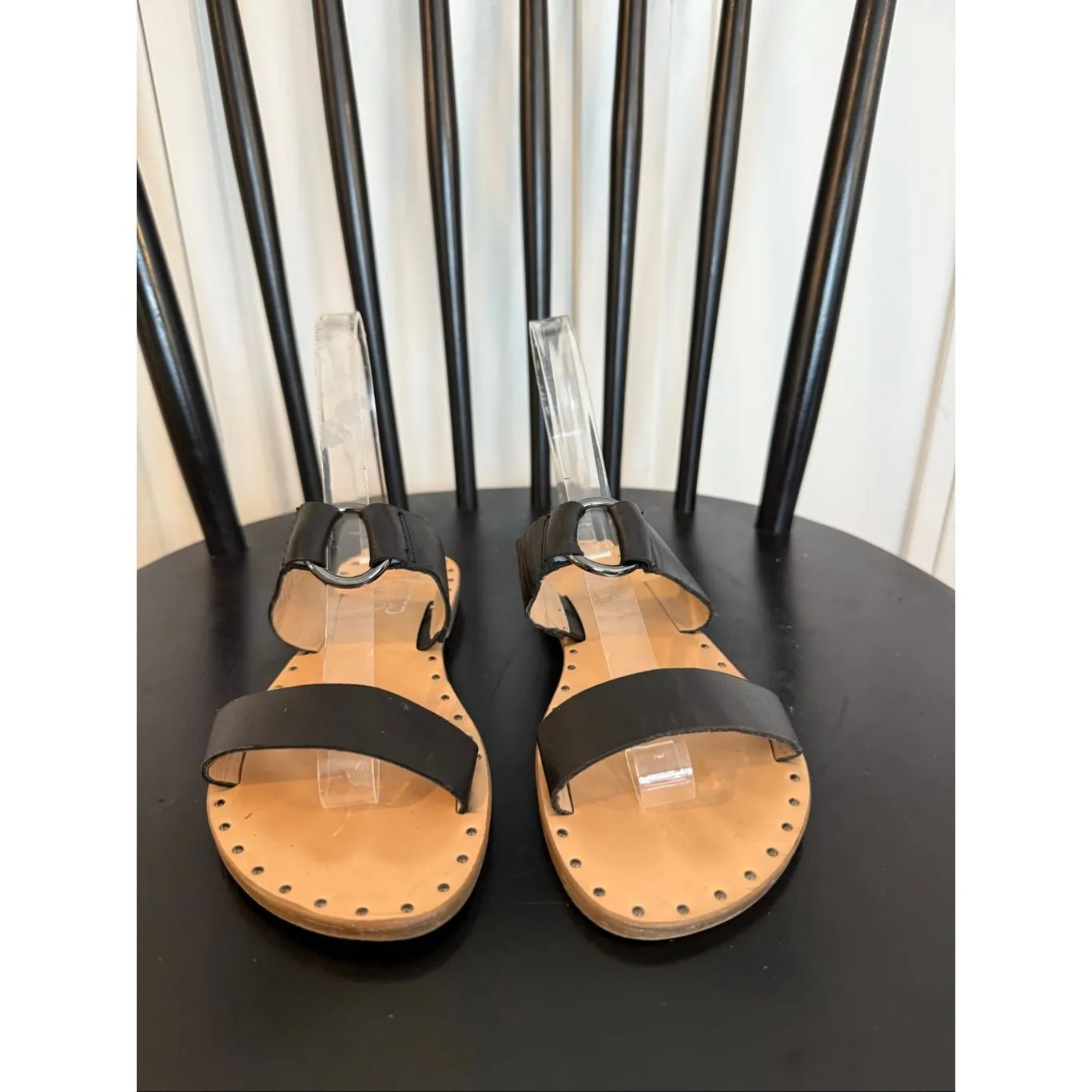 Franco Sarto Katness black double strap sandal size 6 - Image 3