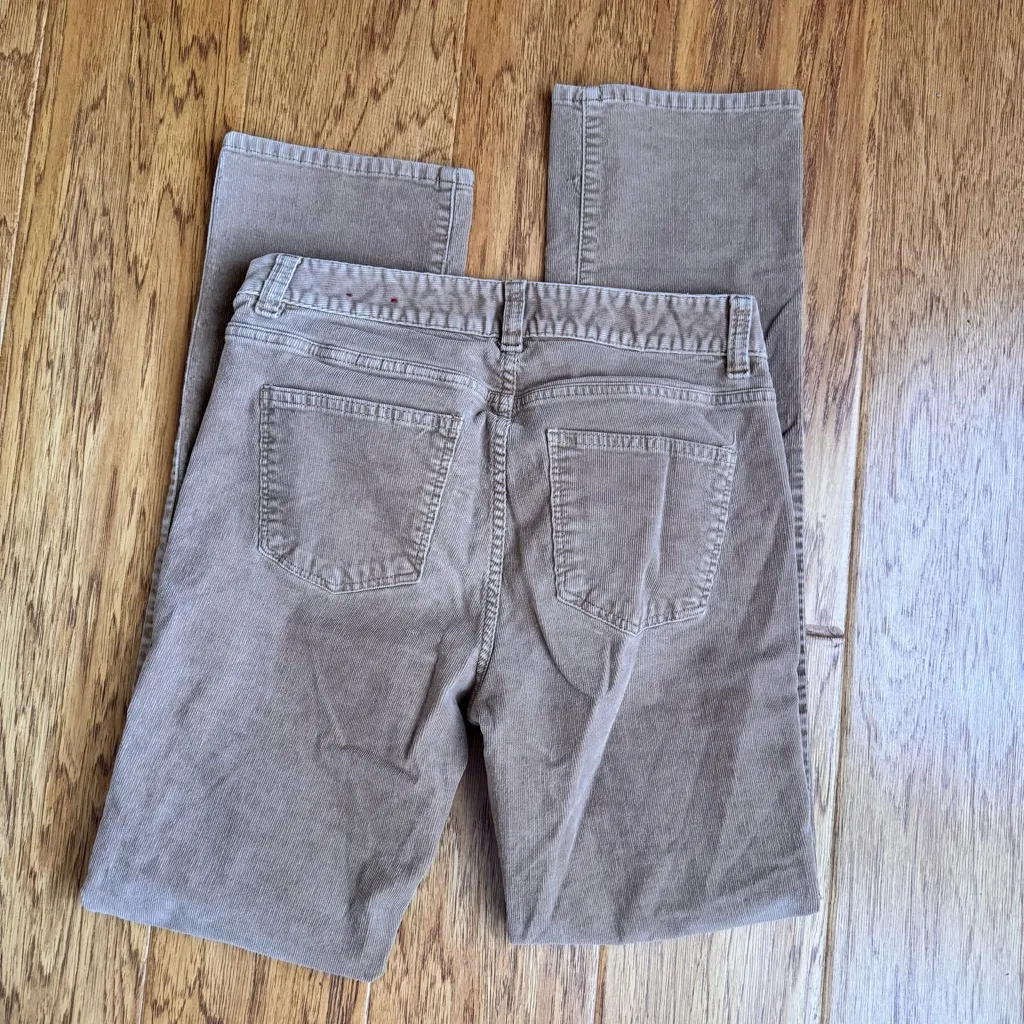 Talbots Corduroy Pants Women’s 4 Beige Tan Signature Boot Classic Fit Jeans - Image 5