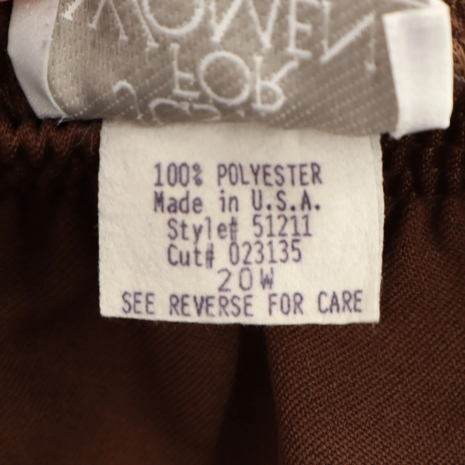 Just For Women Brown Flare Business Casual Work Church Interview Plus Skirt 20W - Image 7