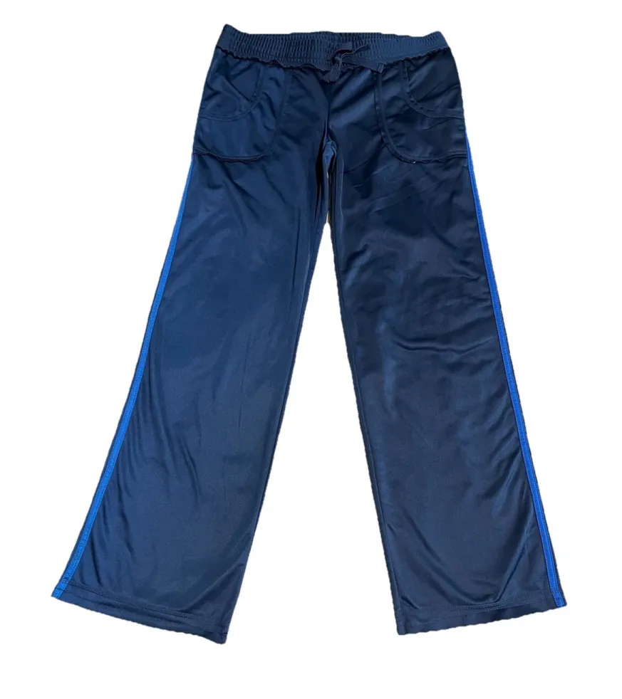 Next Era Couture Lounge Pants Womens Juniors M 7/9 Blue Track Pants Pockets Size undefined - Image 1