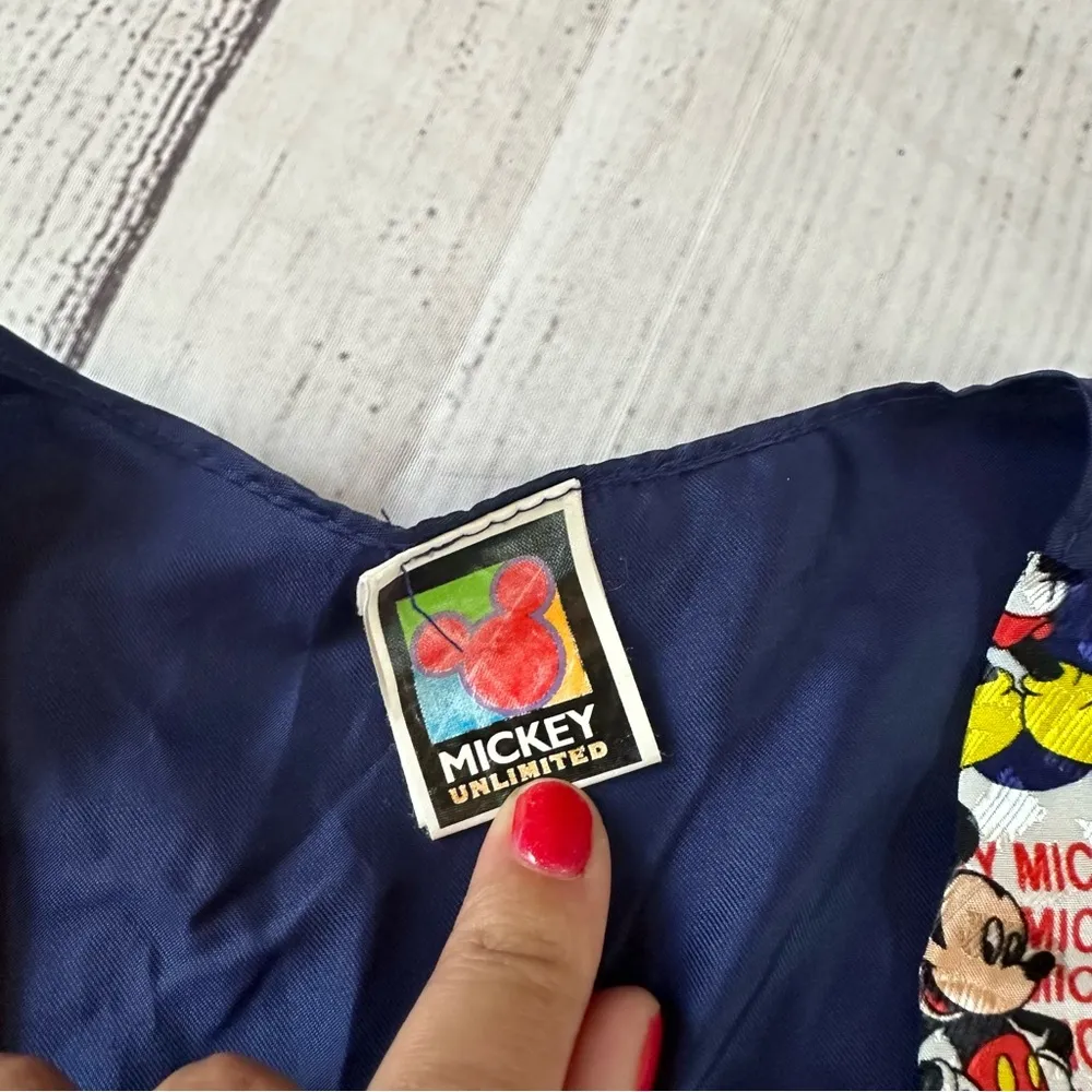 Vintage Mickey Unlimited patriotic red white blue vest - Image 2