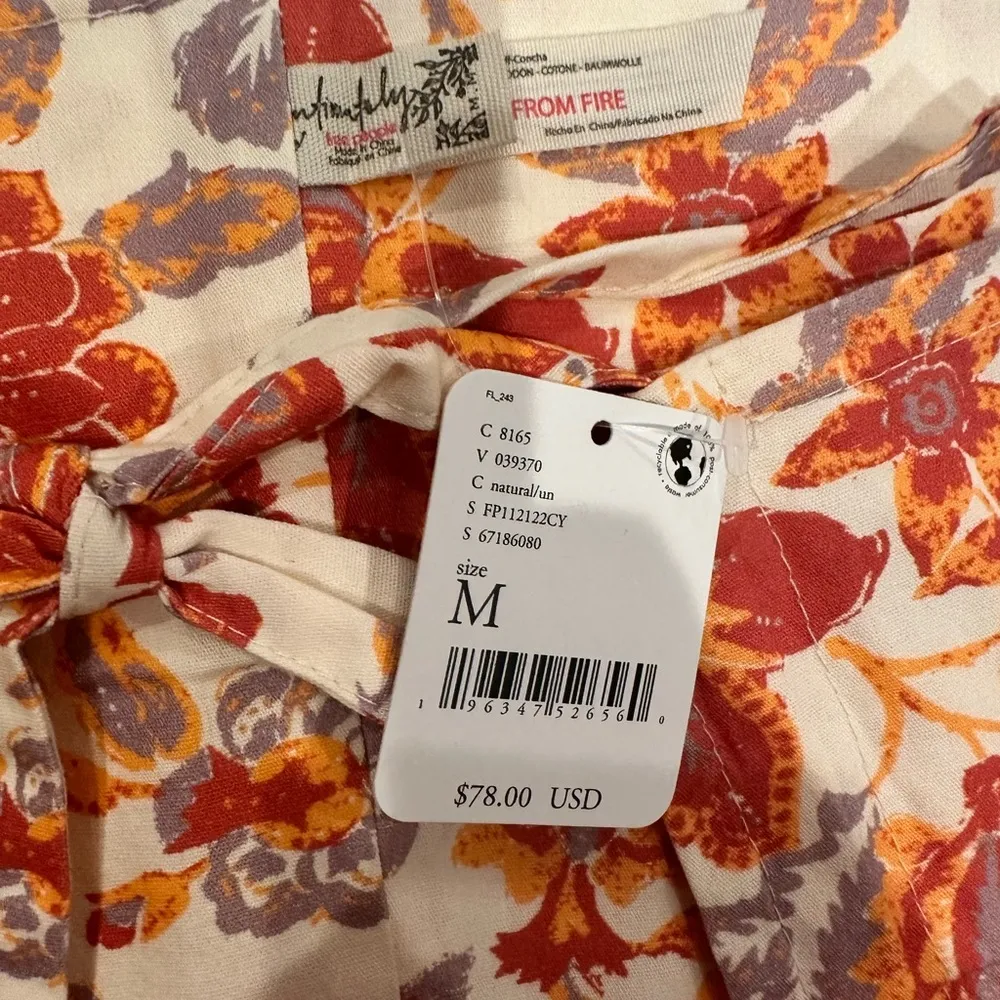 Free People Intimately Summer Love Convertible Bandeau Tie Bralette Top Medium M - Image 4