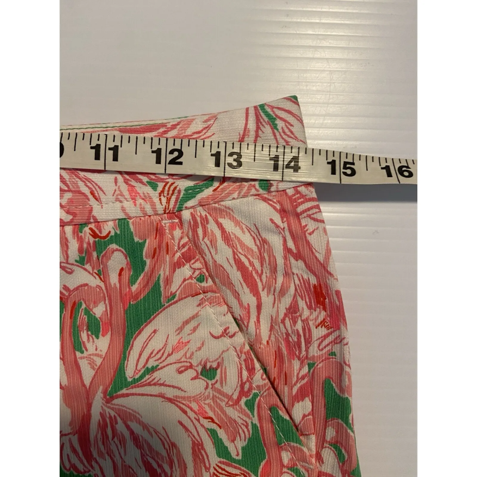 Lilly Pulitzer Size 00 The Buttercup Short Flamingo‎ Print Shorts Preppy Beach - Image 11