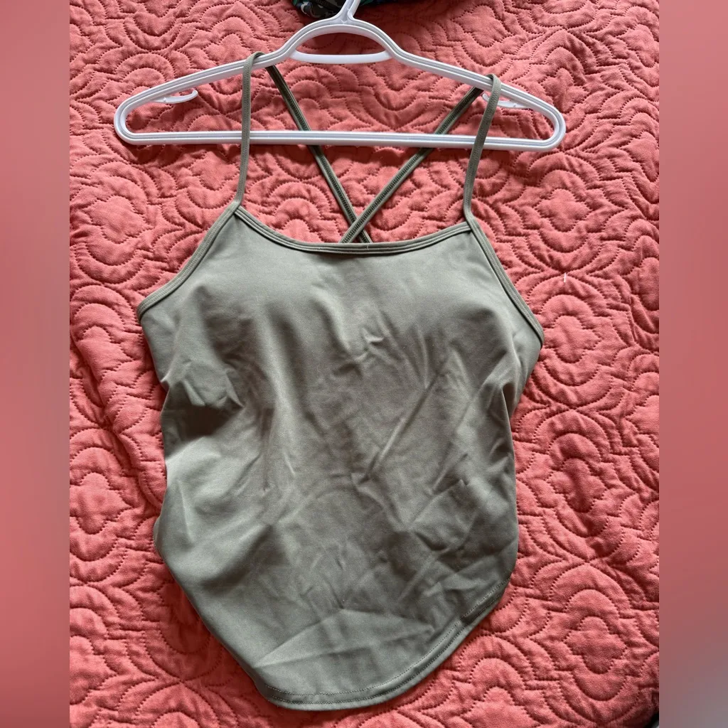 Free People Green Do It To It Tank Small - Image 4