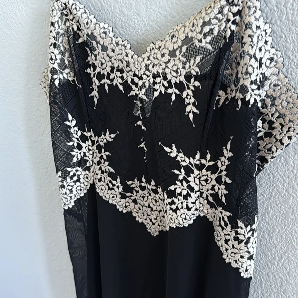 Wacoal Embrace Lace Sheer Chemise Lingerie Nightgown 814191 Large - Image 4