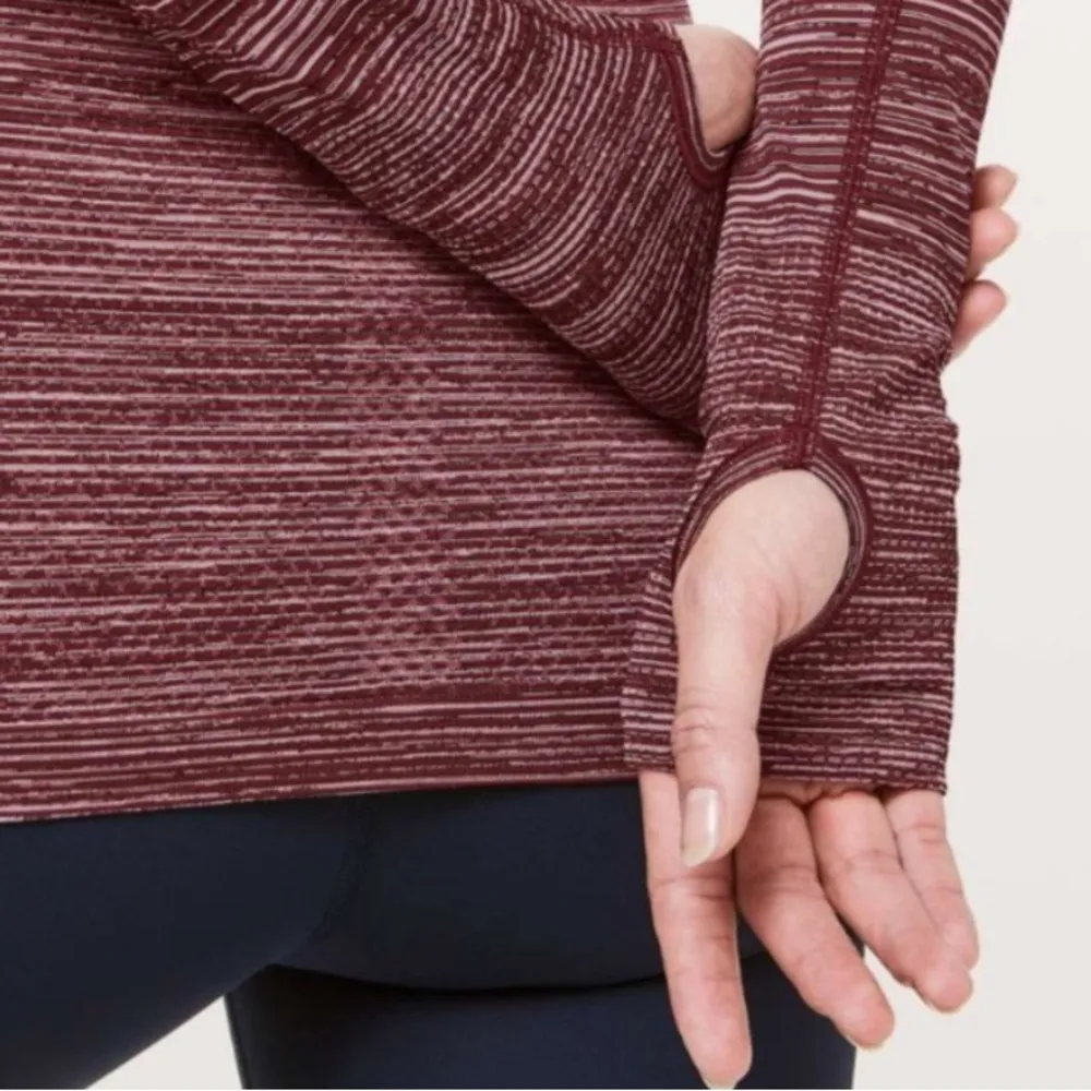 Swiftly Tech Long Sleeve Ombre Red Alert Dark Spot Black Sz 6 - Image 3