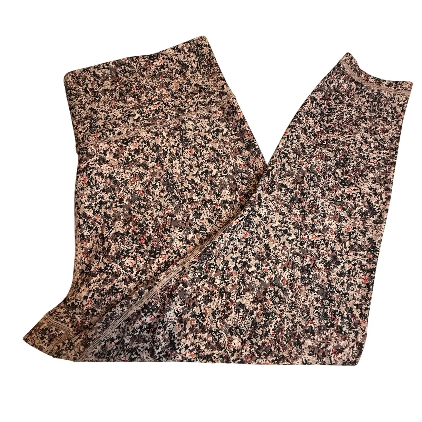 Athleta Elation Textured 7/8 Tight Meadow Decadent Chocolate Plus Size 2X Gym # - Image 3