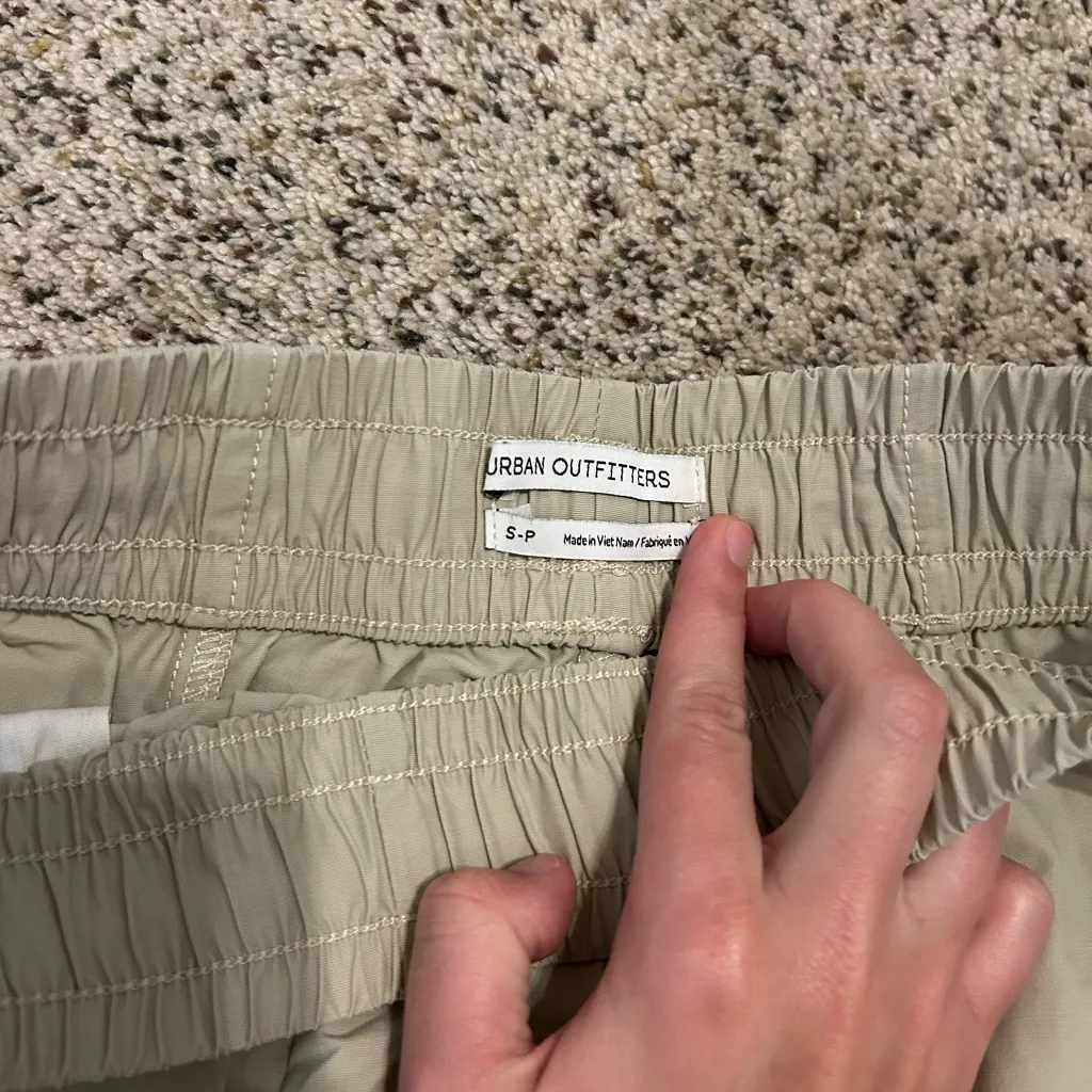 Urban Outfitters Beige Joggers with Drawstrings - Image 3