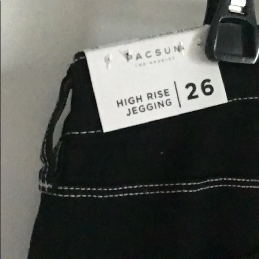 New PacSun Black High Rise 5-Pocket Denim Stretch Jegging Jean - Image 7