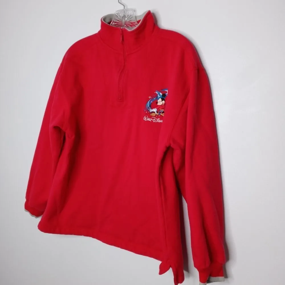 Vintage Walt Disney Mickey red pullover size medium - Image 2