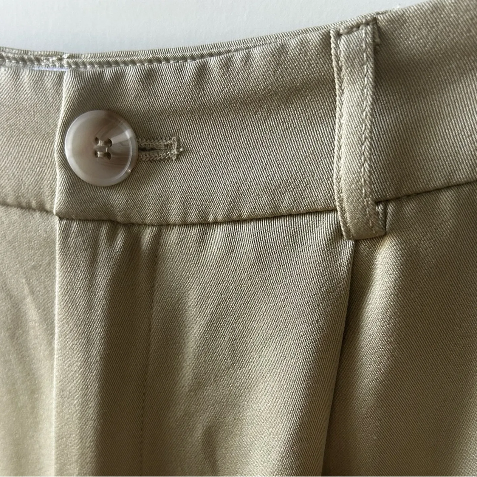 Isalis Kim Trousers in Tan High Waisted Wide Leg Size X-Small Gently Used - Image 4