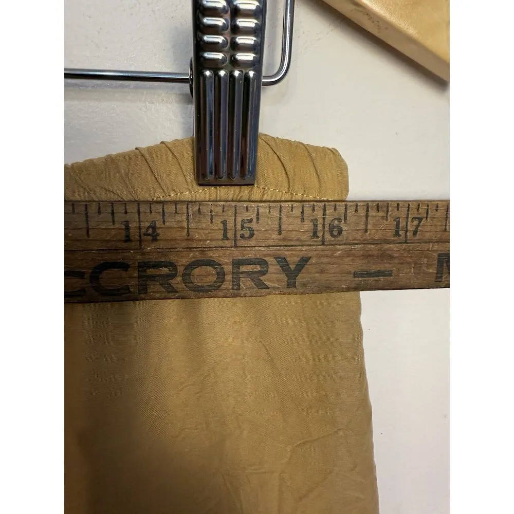 Cut Loose Women's Skirt Midi Medium Golden‎ Brown Side Buttons Lagenlook Bemberg - Image 4